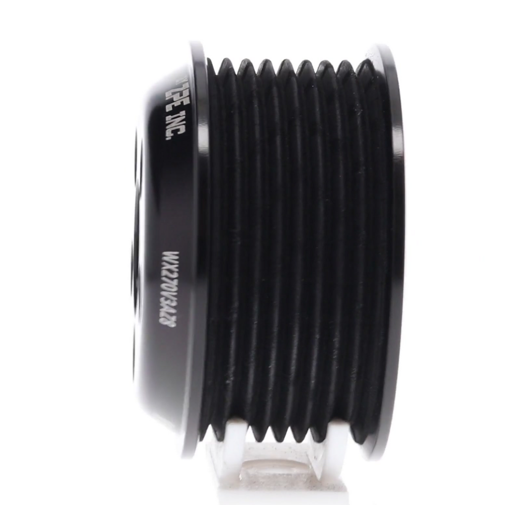 2.70" 8 Rib ZPE GripTec® Whipple 5 Bolt L3V-A Black Pulley Only