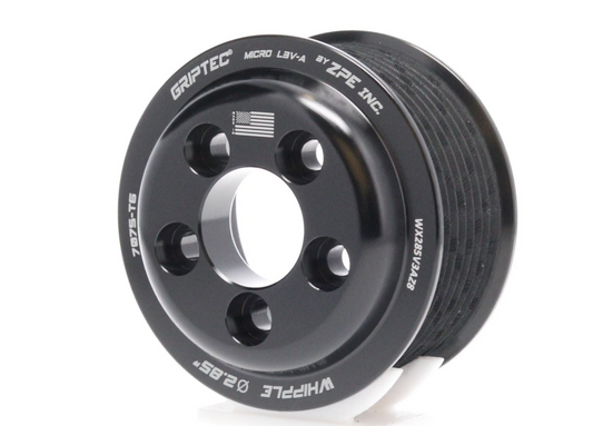 2.85" 8 Rib ZPE GripTec® Whipple 5 Bolt L3V-A Black Pulley Only