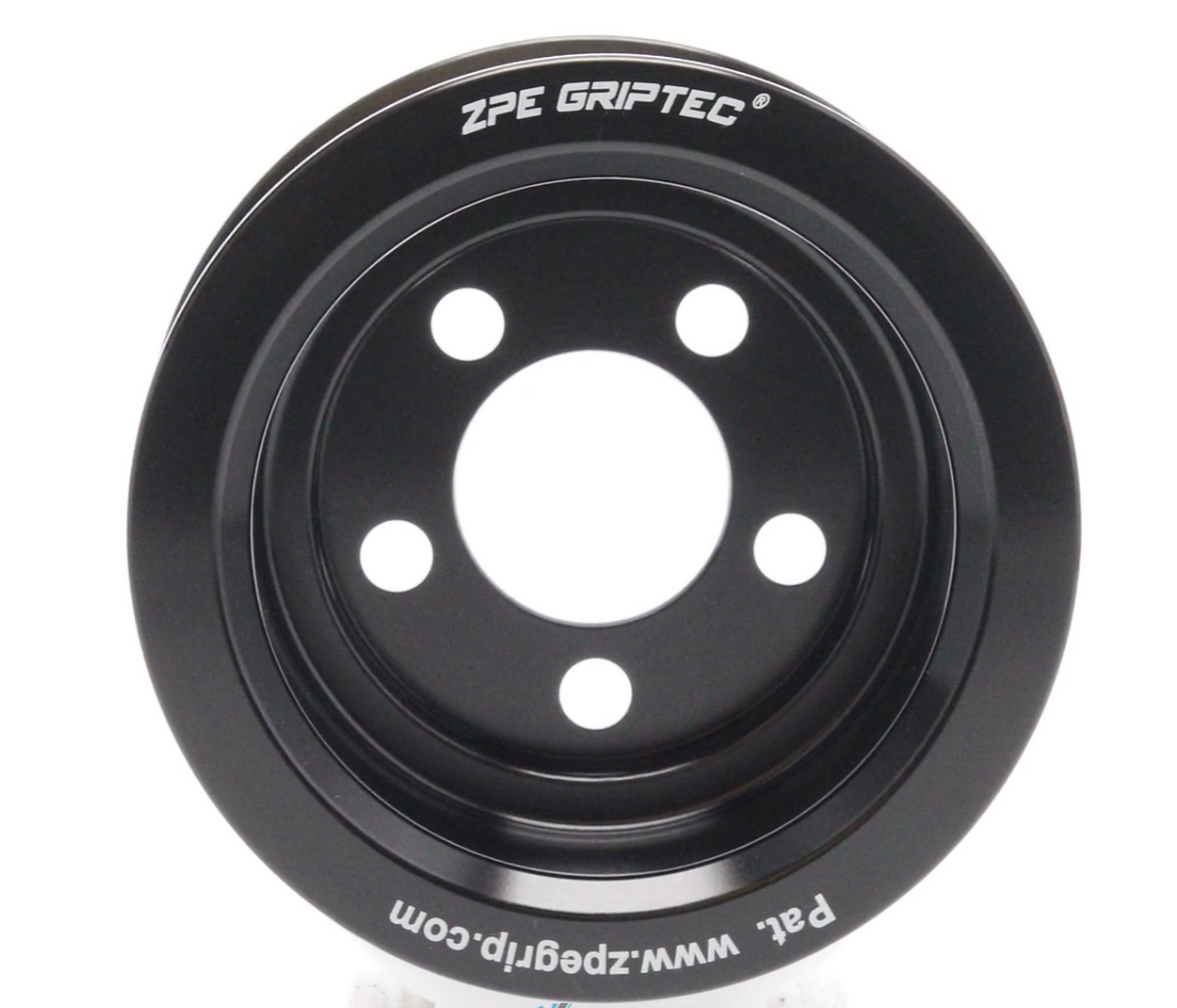 3.00" 8 Rib ZPE GripTec® Whipple 5 Bolt L3V-A Black Pulley Only