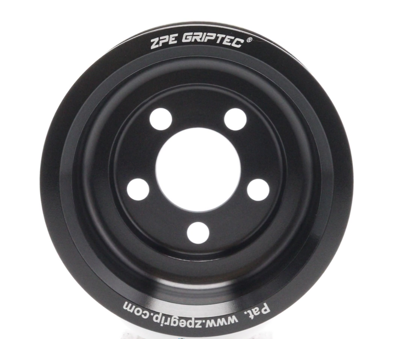 3.25" 8 Rib ZPE GripTec® Whipple 5 Bolt L3V-A Black Pulley Only