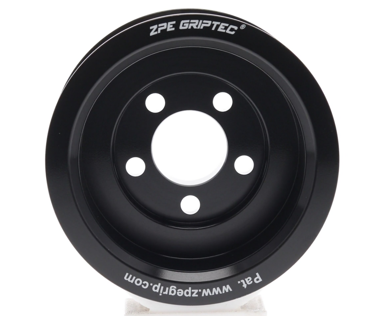 3.375" 8 Rib ZPE GripTec® Whipple 5 Bolt L3V-A Black Pulley Only