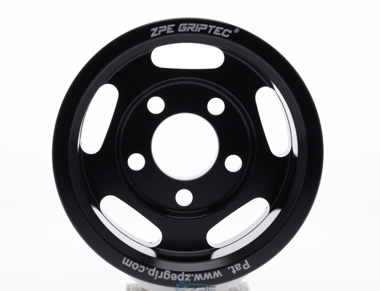 3.50" 8 Rib ZPE GripTec® Whipple 5 Bolt L3V-A Black Pulley Only